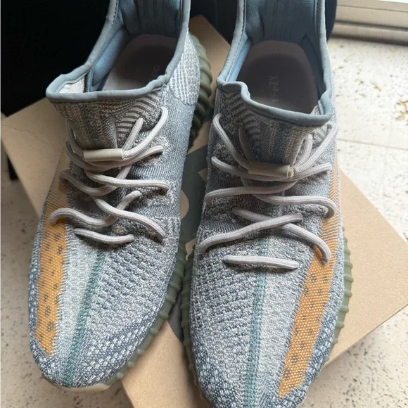 adidas gazelle silver green womens Adidas Yeezy Boost 350 Beluga Gray & Orange Sneakers main image 1